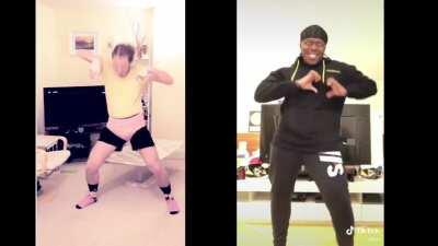 nothing much just two anime character dancing