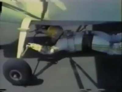 Stuntman Jim Bailey safety harness fails and falls from plane