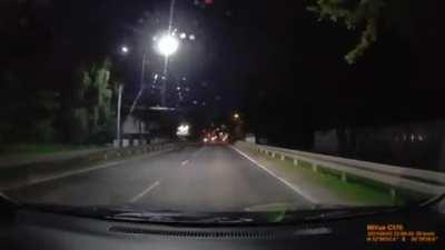 Guy tries to get run over