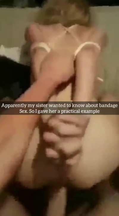 Teaching sis about Bondage