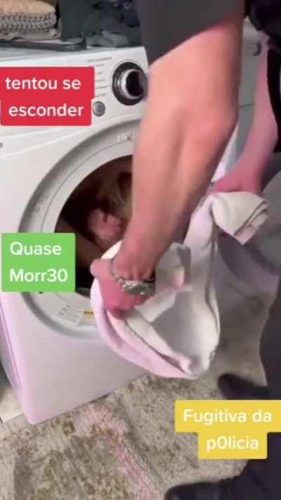 to exit from the washer after doing a dare