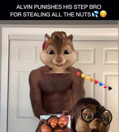 ALVIN PUNISHES HIS STEP BROTHER WITH HOME MADE NUTS ( IDK WHY THE NUTS ARE White?)❗️❗️