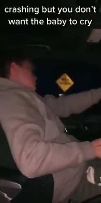 Why would there be a baby at the front seat anyways