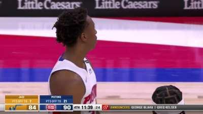 [Highlight] Saben Lee with the steal and score against the Jazz!