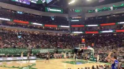 [Highlight] Bucks fans chant “Bucks in 6”. Brandon Jennings must be looking down with a smile right now!