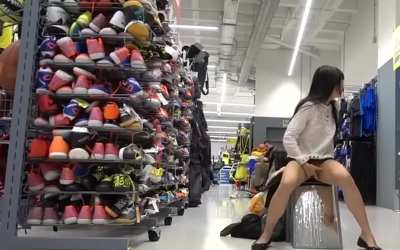 WTF Friday‼️...Squirting at the Shoe Store💧💦😮