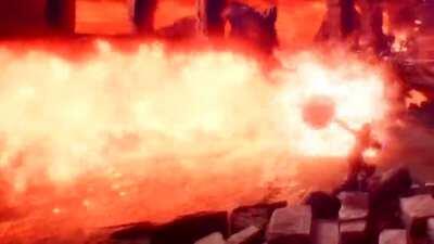 Fatalis: melts my flesh into its chest, then spits me out like a chew toy / Me: