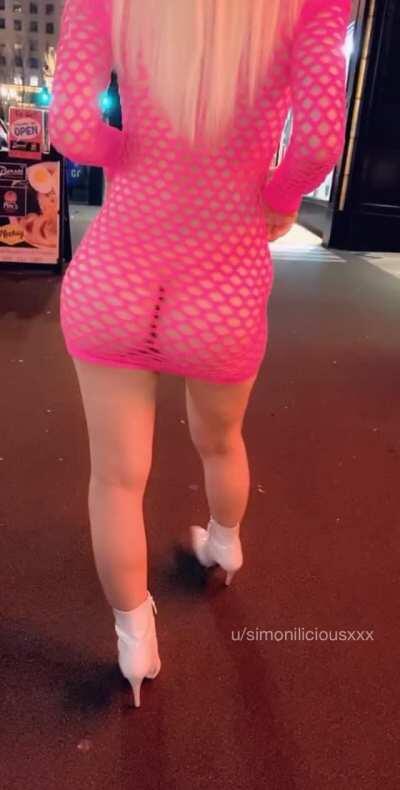 A lil night stroll in my holey dress