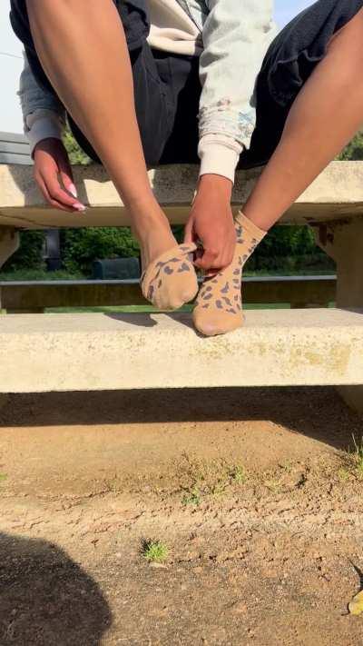 Watch as I slowly peel them off for you