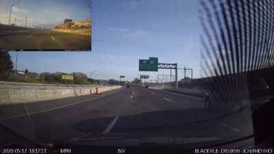 BMW driver obliterates light post at 100+mph