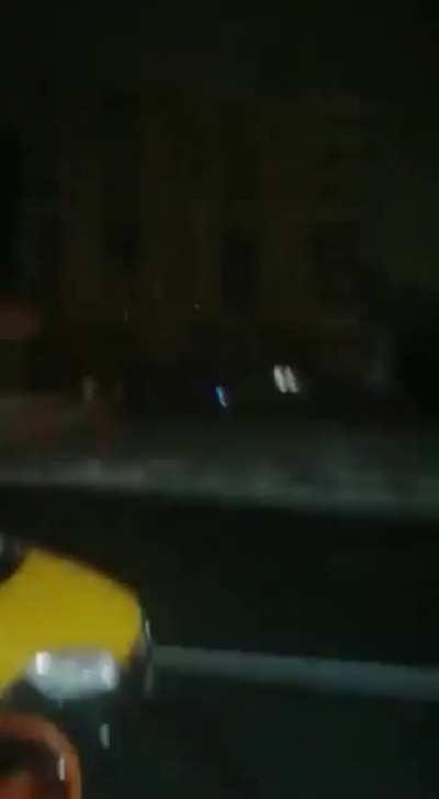 A building collapses completely within seconds during 7.9 earthquake in Diyarbakir, Turkey.