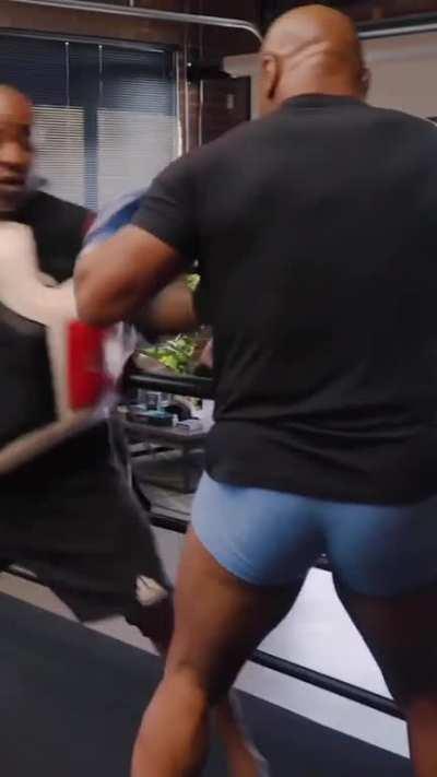 the agility and strength of Mike Tyson at 56yrs old