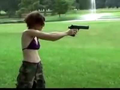 A classic idiot with a gun