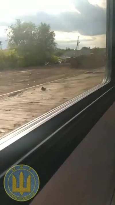 Video showing stockpiled Russian ammunition next to the railway in Dzhankoy. There are also several BM-21 Grad MLRS vehicles.