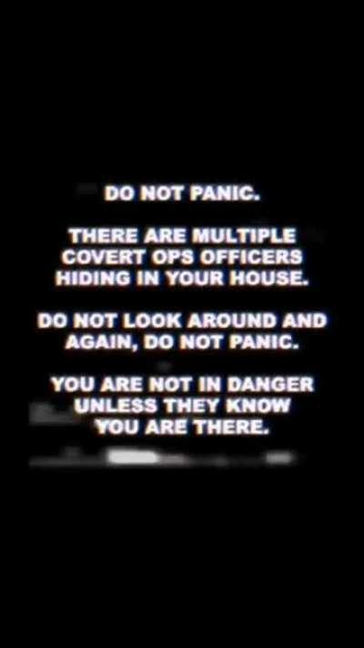 do not panic