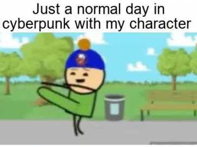 Be careful I'm passing by