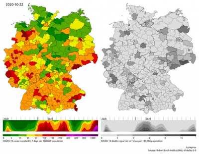 [OC] Animation of the COVID-19 pandemic in Germany