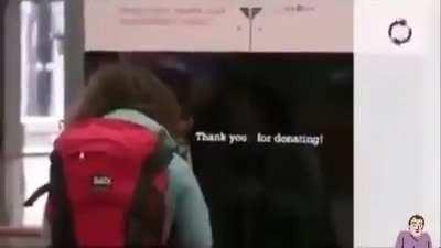 A creative and powerful way to encourage donations.