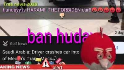 braking news: hyunday banned!! 😡😈haram car! crash. but is toyota halal (no haram)😇🙂 news moment 2020K