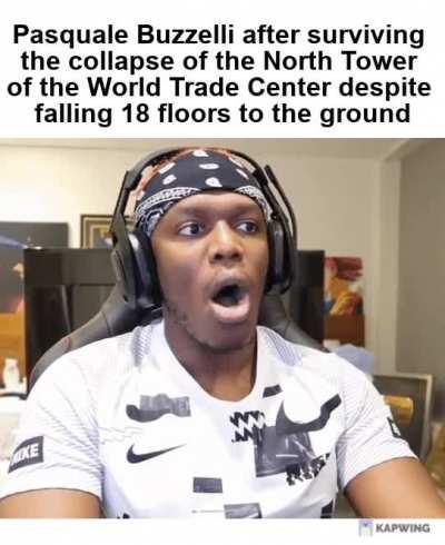 By the end of it, he had only suffered a broken leg and ankle.