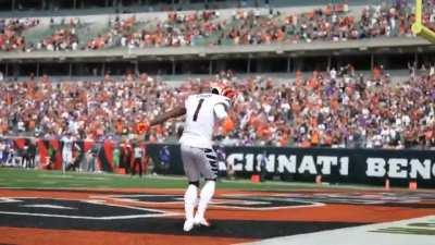 Jamaar Chase alternate angle of 50 yard TD!