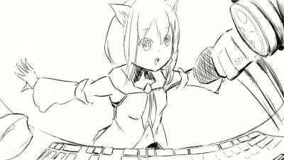 Shirakami Fubuki at Desk (I Animations)