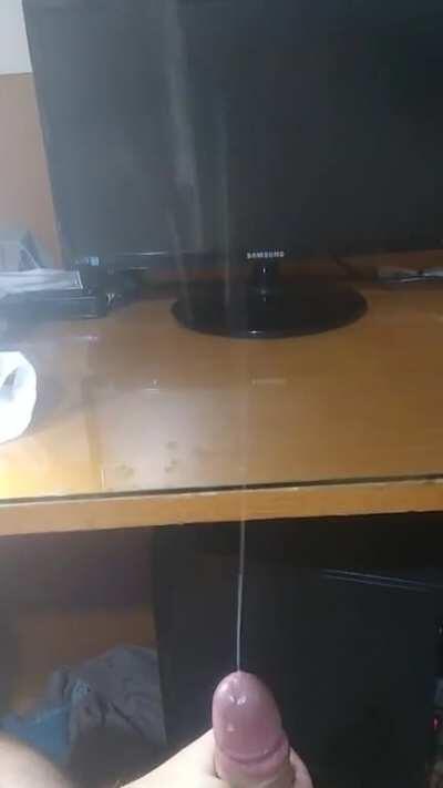 Monster cumshot POV