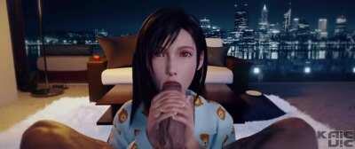 Tifa sucking dick (KaieVie) [Final Fantasy]