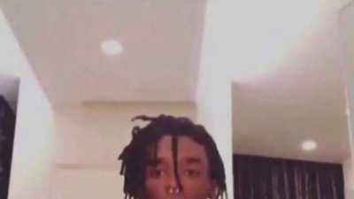 Making sound effects when I hit from the back she got me like...