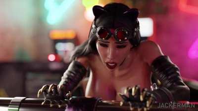 CatWoman getting Deeply Anal Creampied by a Dog [JackerMan]