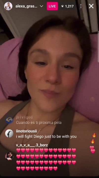 IG live from last night. I could watch her for hours, her face and voice is so sexy