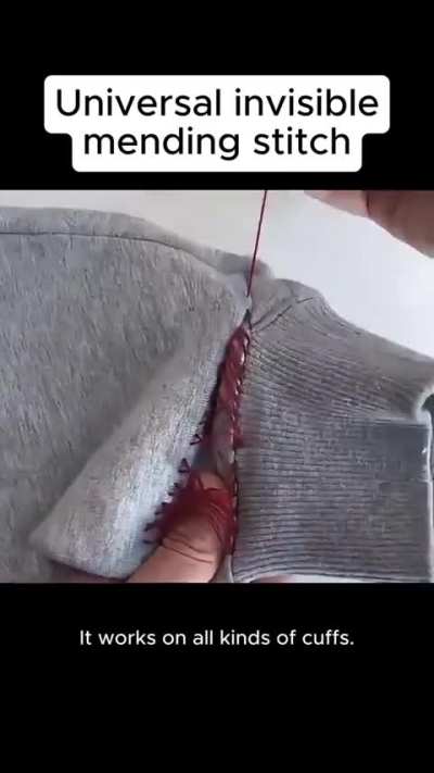 A variety of mending techniques
