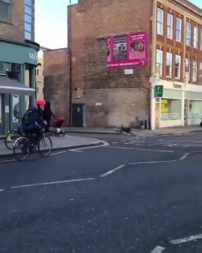 WCGW riding old school bike with no brakes