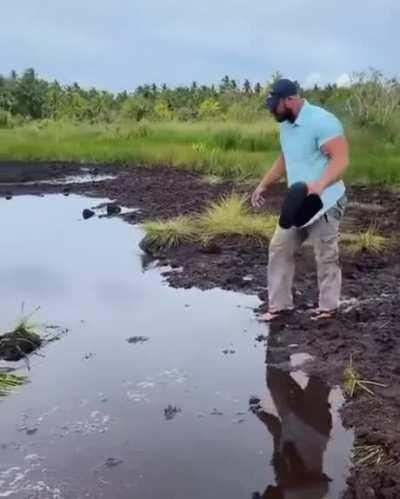 Dude got an express ticket to Narnia.