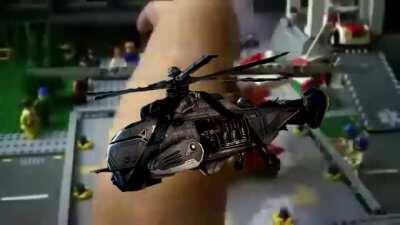 BEN CARMINE HAS FALLEN INTO THE GIANT WORM IN LEGO CITY