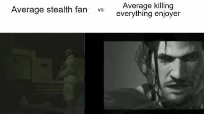 Average stealth fan vs. Average killing everything enjoyer