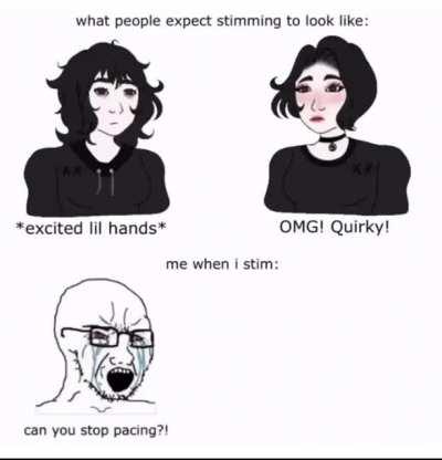Stimming meme from YT I couldn’t help but repost here