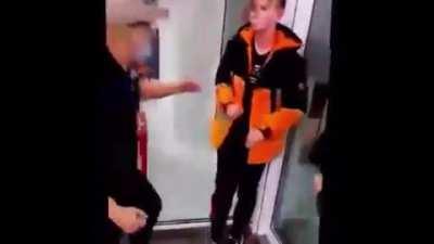 Arabs humiliating white kid
