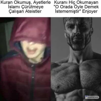 Only the Müslüman, bender of all 4 holy book ayet can stop the gayri-müslim