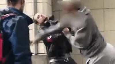 knocked the trash out...