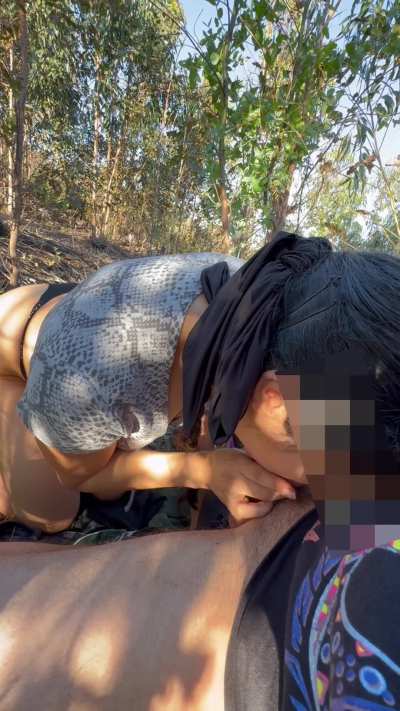 A hike is incomplete if I don't ask you to feed me some cock once I get hungry