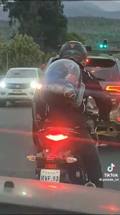 Little guy is beefing with other drivers