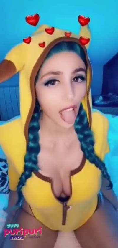 Pikagirl! Catch me trainer, rule? use only one part of your body! - by Kate Key (self)