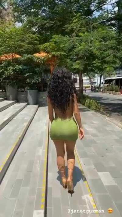 Tiny Dress Barely Covering that Ass