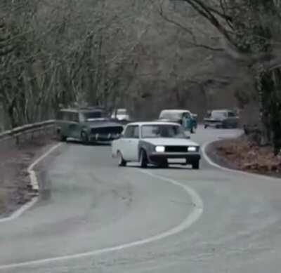 How Christmas trees are delivered in Soviet Russia