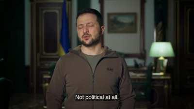 President Zelensky's Latest Address. 23/12/22. Duration 4m33. English Subtitles.