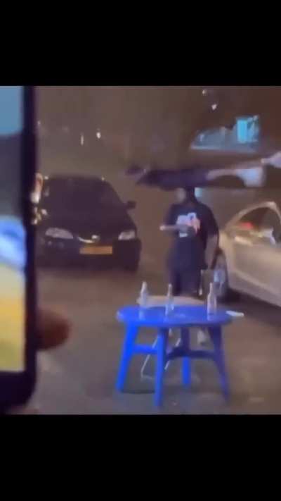 Man Spins his friend on his head