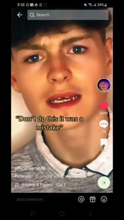 Bro looks like he's licking peanut-butter with that angle