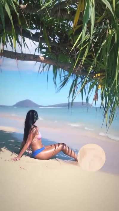 khalyla on the beach