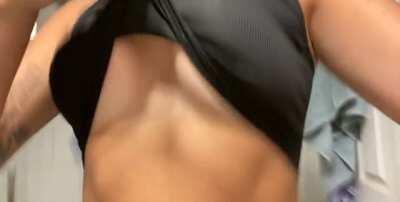 This is how my boobs would look if I was bouncing on your cock